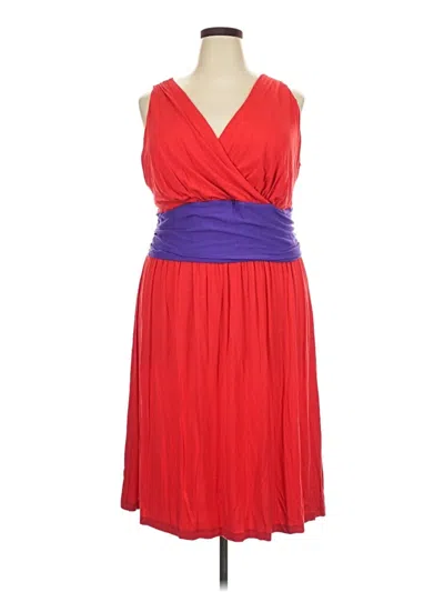Pre-owned Lane Bryant Cocktail Dress In Red
