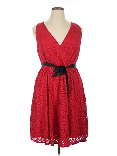 Pre-owned Lane Bryant Cocktail Dress In Red