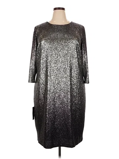 Lane Bryant Cocktail Dress In Silver