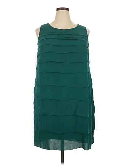 Pre-owned Lane Bryant Cocktail Dress In Teal