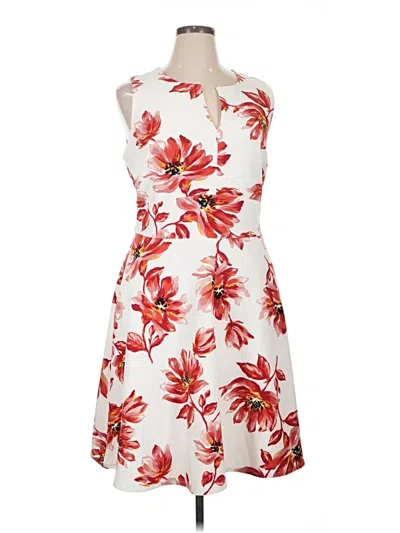 Pre-owned Lane Bryant Cocktail Dress In White