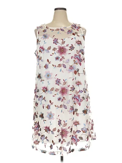 Pre-owned Lane Bryant Cocktail Dress In White