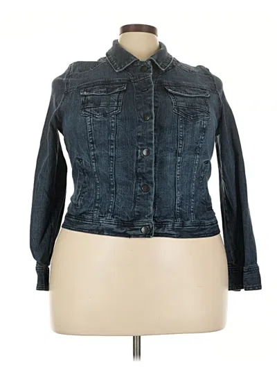 Pre-owned Lane Bryant Denim Jacket In Blue
