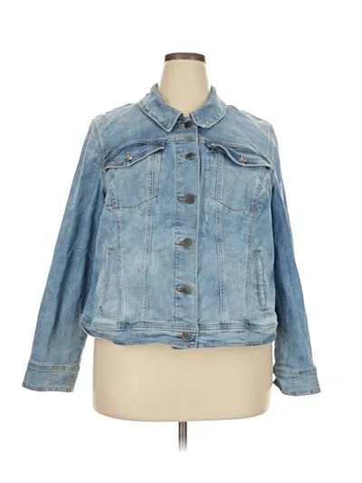 Pre-owned Lane Bryant Denim Jacket In Blue