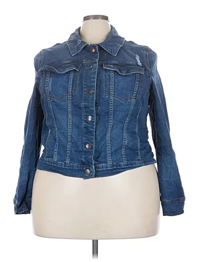 Pre-owned Lane Bryant Denim Jacket In Blue
