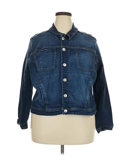 Pre-owned Lane Bryant Denim Jacket In Blue