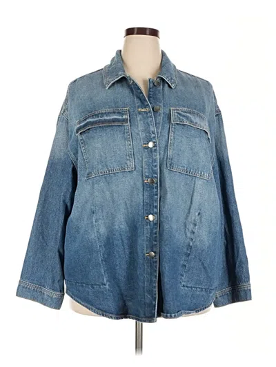 Pre-owned Lane Bryant Denim Jacket In Blue