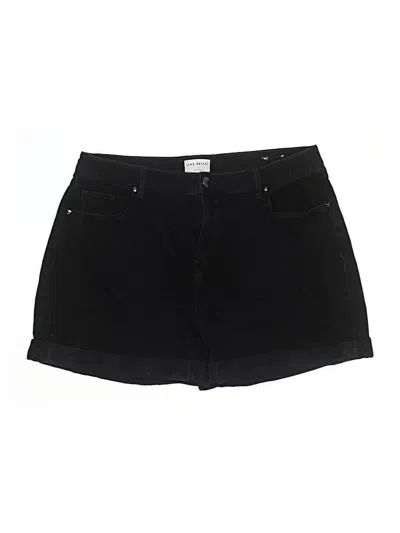 Pre-owned Lane Bryant Denim Shorts In Black