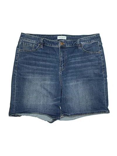 Pre-owned Lane Bryant Denim Shorts In Blue