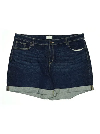Pre-owned Lane Bryant Denim Shorts In Blue