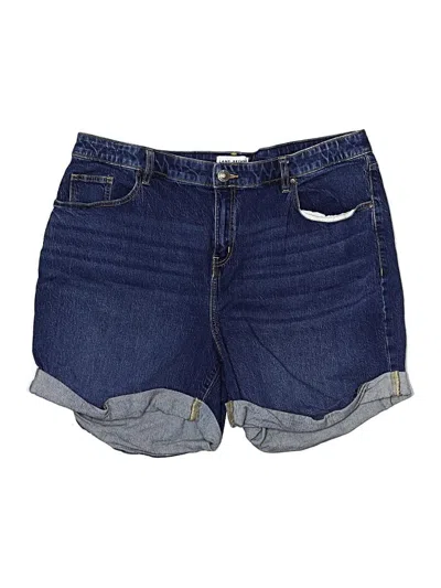 Pre-owned Lane Bryant Denim Shorts In Blue