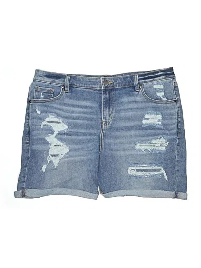 Pre-owned Lane Bryant Denim Shorts In Blue