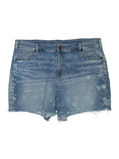 Pre-owned Lane Bryant Denim Shorts In Blue