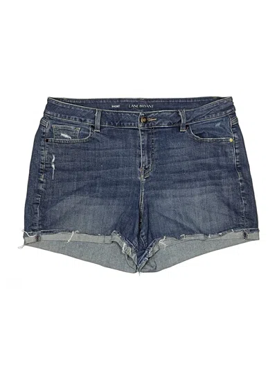 Pre-owned Lane Bryant Denim Shorts In Blue
