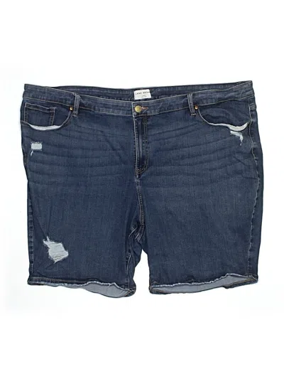 Pre-owned Lane Bryant Denim Shorts In Blue