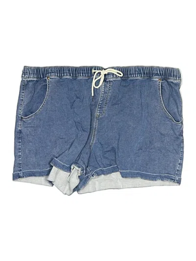 Pre-owned Lane Bryant Denim Shorts In Blue