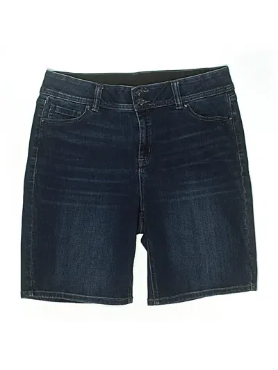 Pre-owned Lane Bryant Denim Shorts In Blue
