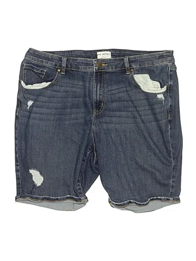 Pre-owned Lane Bryant Denim Shorts In Blue