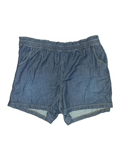 Pre-owned Lane Bryant Denim Shorts In Blue