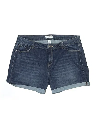 Pre-owned Lane Bryant Denim Shorts In Blue
