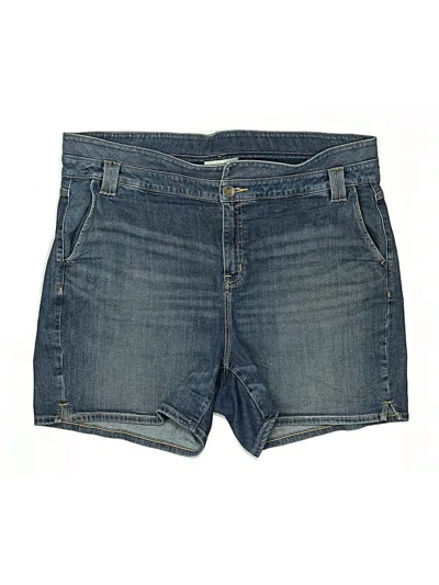 Pre-owned Lane Bryant Denim Shorts In Blue