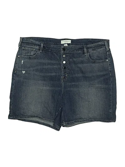 Pre-owned Lane Bryant Denim Shorts In Blue
