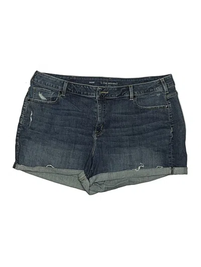 Pre-owned Lane Bryant Denim Shorts In Blue