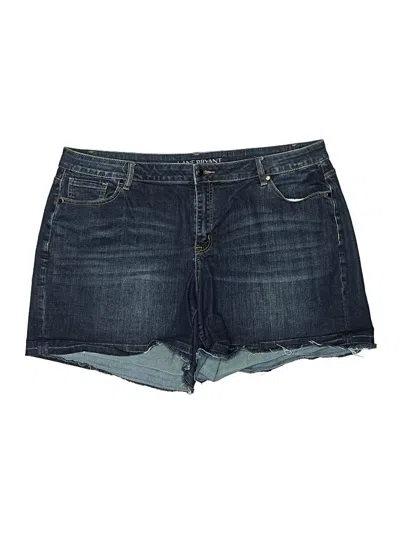 Pre-owned Lane Bryant Denim Shorts In Blue