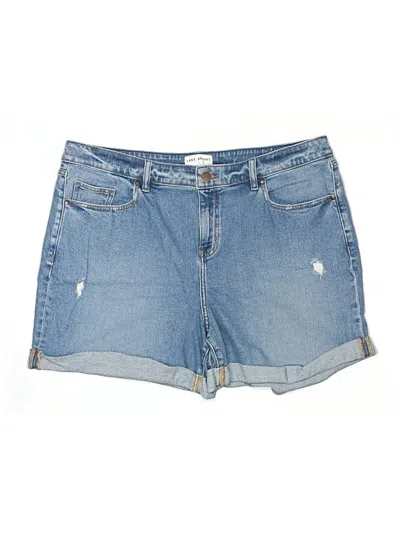 Pre-owned Lane Bryant Denim Shorts In Blue