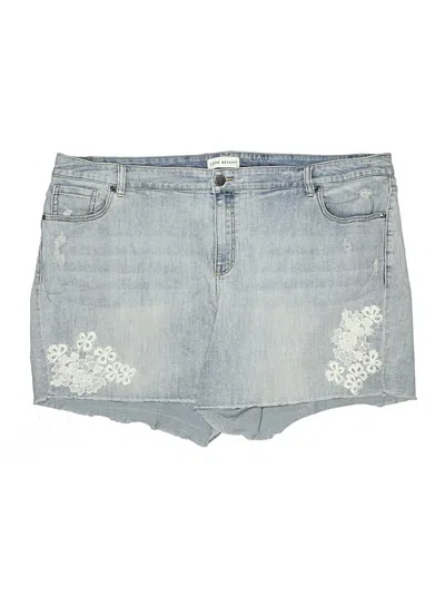 Pre-owned Lane Bryant Denim Shorts In Blue