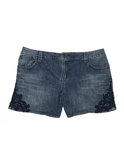 Pre-owned Lane Bryant Denim Shorts In Blue