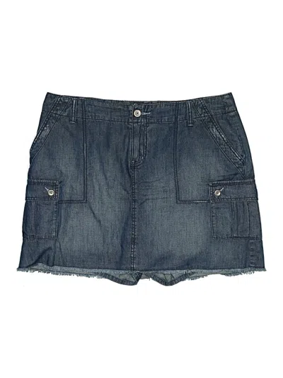 Pre-owned Lane Bryant Denim Shorts In Blue