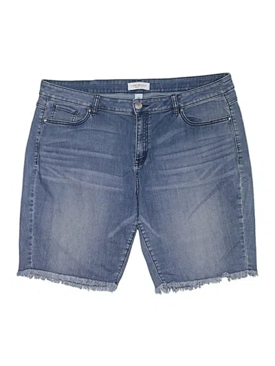 Pre-owned Lane Bryant Denim Shorts In Blue