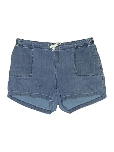 Pre-owned Lane Bryant Denim Shorts In Blue