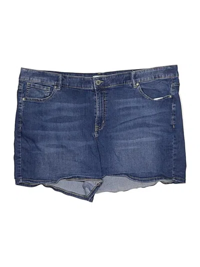 Pre-owned Lane Bryant Denim Shorts In Blue