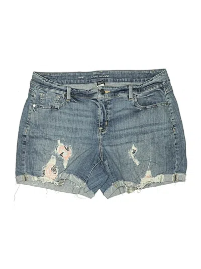 Pre-owned Lane Bryant Denim Shorts In Blue