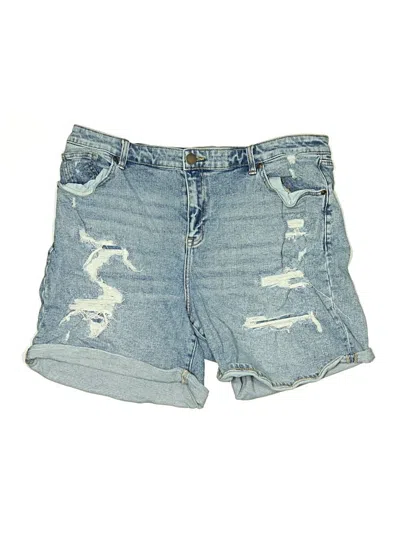 Pre-owned Lane Bryant Denim Shorts In Blue