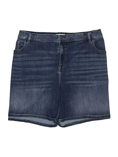 Pre-owned Lane Bryant Denim Shorts In Blue