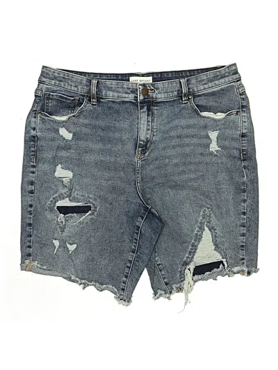 Pre-owned Lane Bryant Denim Shorts In Blue