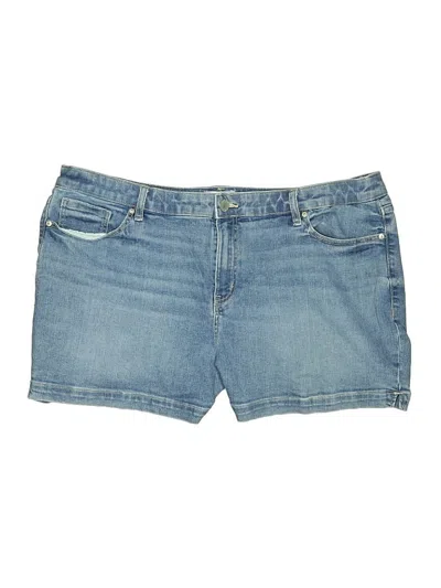 Pre-owned Lane Bryant Denim Shorts In Blue