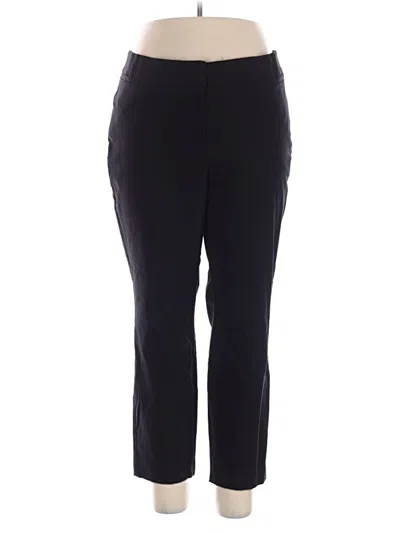 Pre-owned Lane Bryant Dress Pants In Black