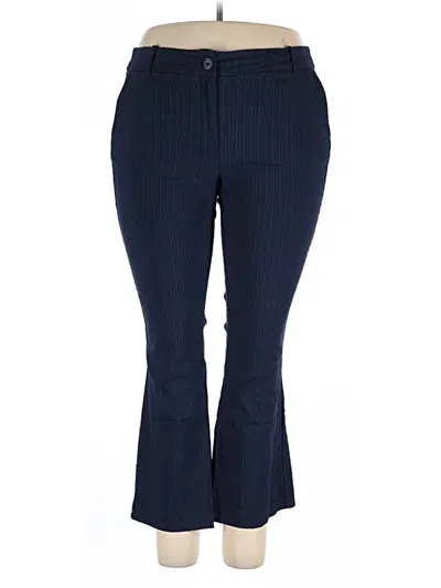 Pre-owned Lane Bryant Dress Pants In Blue
