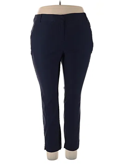 Pre-owned Lane Bryant Dress Pants In Blue