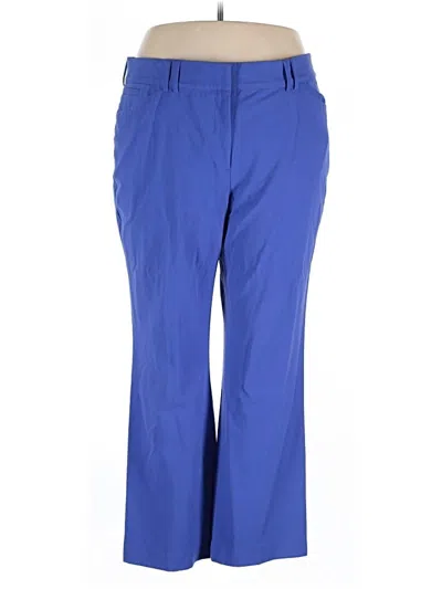 Pre-owned Lane Bryant Dress Pants In Blue
