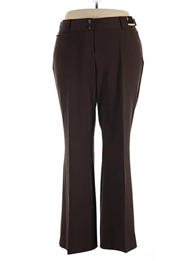 Pre-owned Lane Bryant Dress Pants In Brown