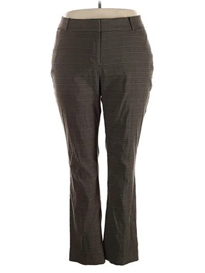 Pre-owned Lane Bryant Dress Pants In Brown