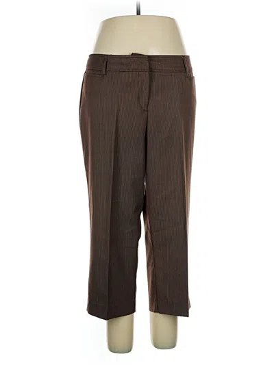 Pre-owned Lane Bryant Dress Pants In Brown