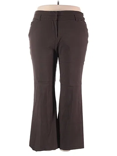 Pre-owned Lane Bryant Dress Pants In Brown