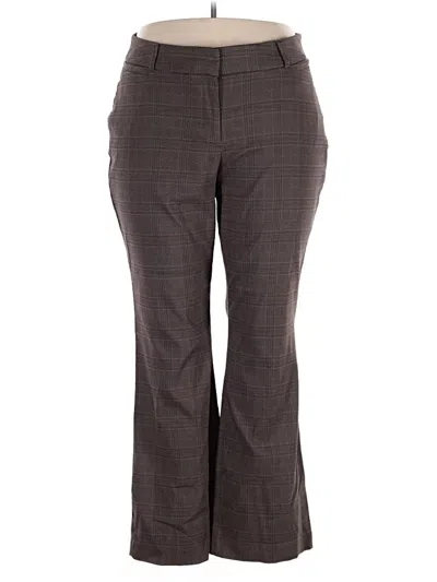 Pre-owned Lane Bryant Dress Pants In Brown