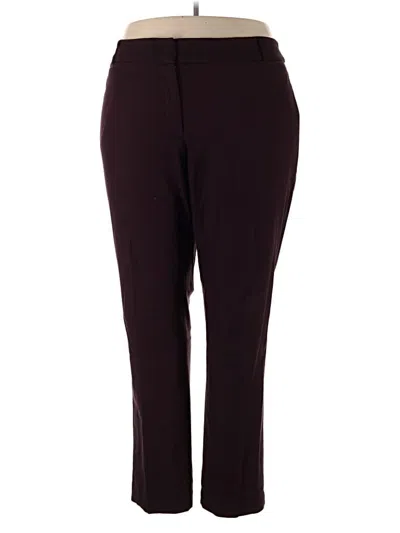 Pre-owned Lane Bryant Dress Pants In Burgundy